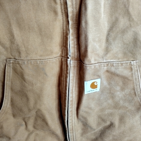 Vintage Carhartt Detroit hoodie canvas full zip jacket sz 2XL - Picture 9 of 16